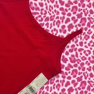 No Boundaries Rib Knit Red Tank Top • SIZE - LARGE • NWT